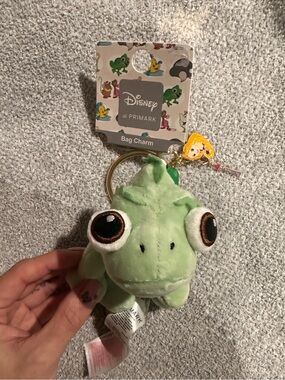 Disney Rapunzel Pascal Plush Bag Charm Keychain Tangled *Primark*-NEW
